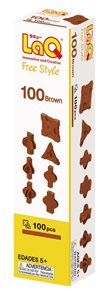 Bild av LaQ Free Style 100 Brown- 100 bruna bitar