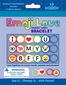 Bild av Pocos Emoji Love - Rainbow colors Bracelet 