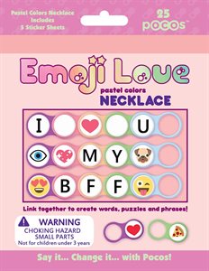 Bild av Pocos Emoji Love - Pastel colors Necklace