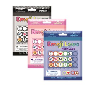 Bild av Pocos Emoji Love - Necklace 3-pack
