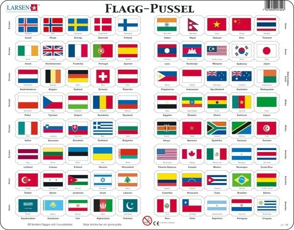 Bild av Pussel flaggor