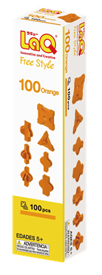 LaQ Free Syle 100 Orange- 100 orangea bitar