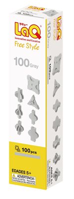LaQ Free Style 100 Grey- 100 grå bitar