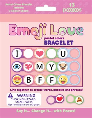 Pocos Emoji Love - Pastel colors Bracelet 